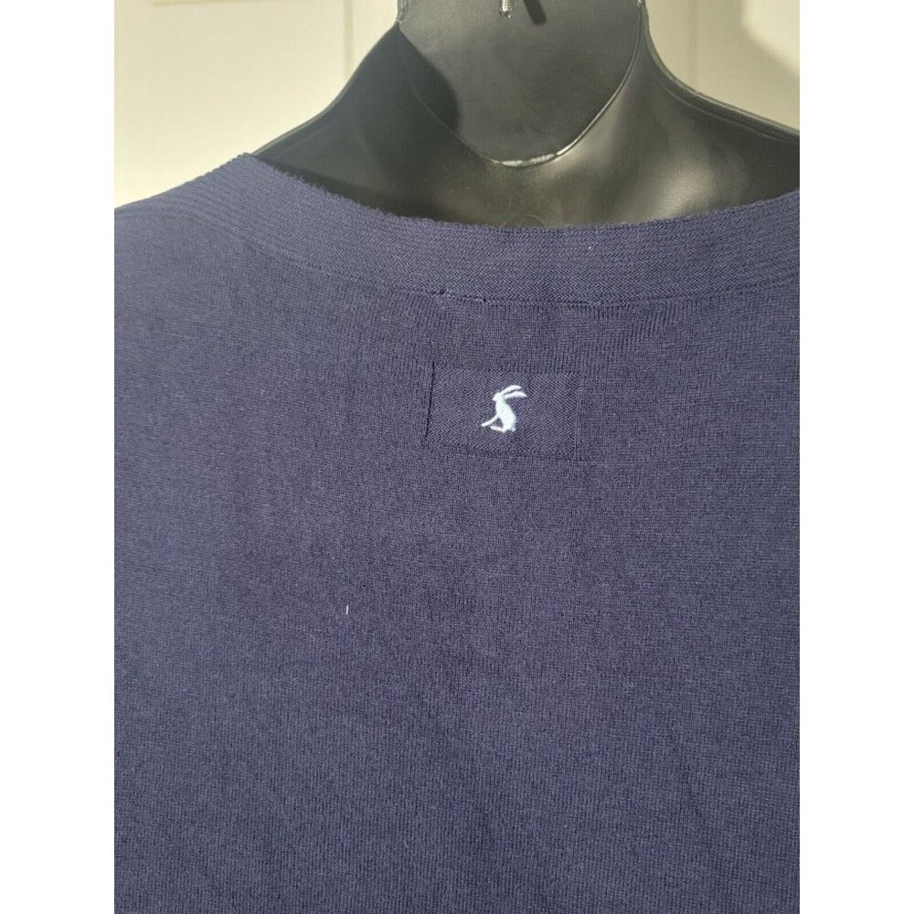 Joules Navy Size 12 Sweater Vivianna Long Sleeve Cotton Blend Boatneck Fall - Picture 3 of 11